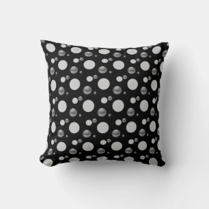 Silver Polka Dots Kissen