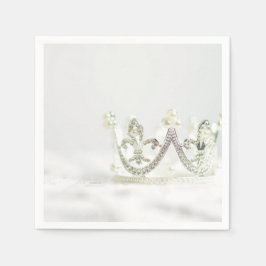 Silver Princess Crown Serviette