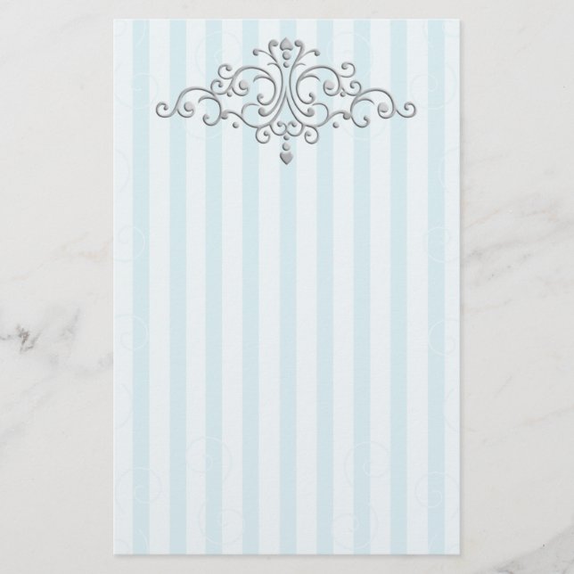 Silver Princess Filigree Briefpapier (Vorderseite)