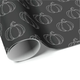 Silver Pumpkin Halloween Geschenkpapier