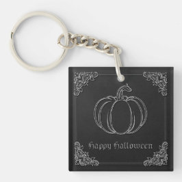 Silver Pumpkin Halloween Schlüsselanhänger