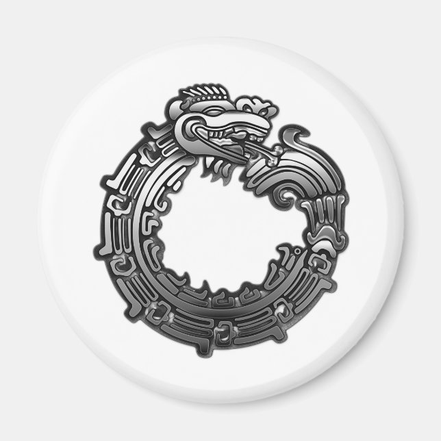 Silver Quetzalcoatl Magnet (Vorne)