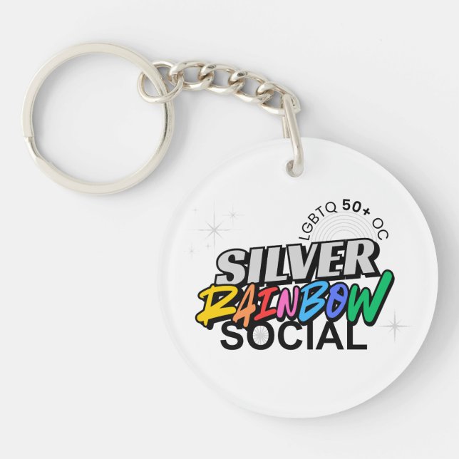 Silver Rainbow Keychain (Devant)