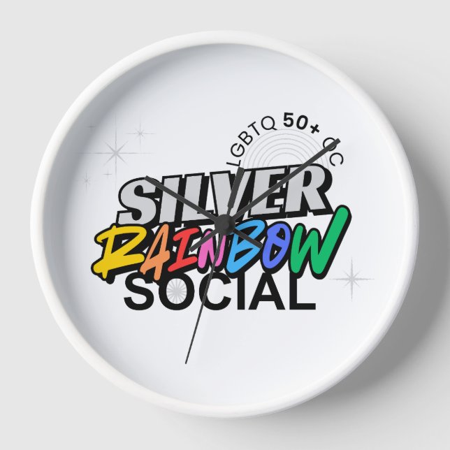 Silver Rainbow Keychain Uhr (Vorderseite)