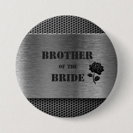 Silver Robo Metal/Brother of the Bride - Button