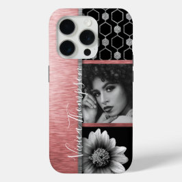 Silver & Rose Gold Foto Collage - Anpassen Case-Mate iPhone Hülle