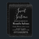 Silver Rose Petal 16 . Geburtstag Geburtstag Einladung<br><div class="desc">Silver Confetti Sparkle Glitzer 16 . Geburtstag Geburtstagsparty Einladung. Diese Einladung ist perfekt für die Rose Confetti Sparkle Glitzer Sweet 16 Geburtstagsparty,  die mit floralen Rose zum Valentinstag feiern möchten.</div>