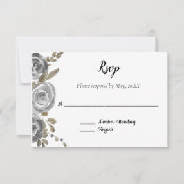 Silver Rose UAWG RSVP Karte