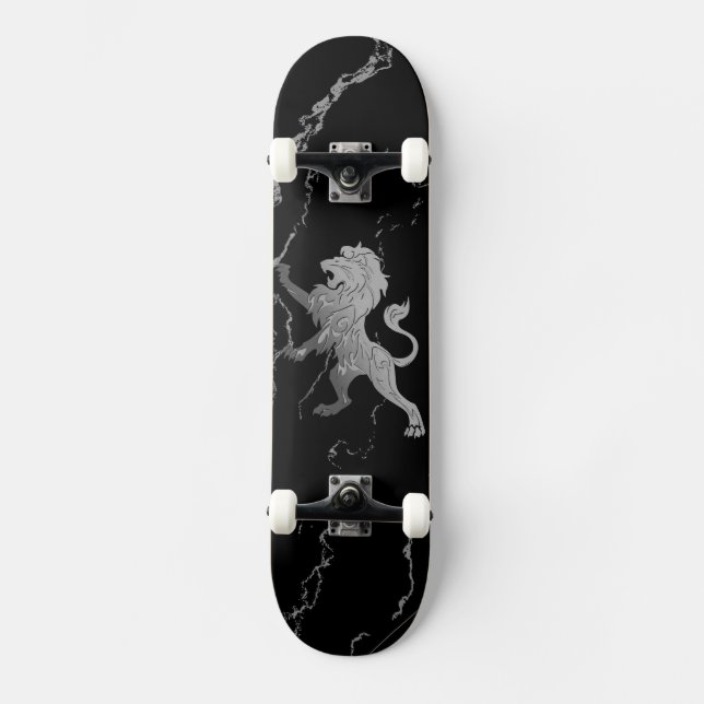 Silver Royal Lion Skateboard (Vorderseite)
