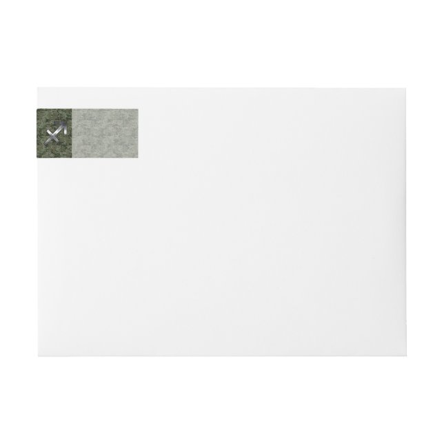 Silver Sagittarius Zodiac Woodland Digital Camo (Vorderseite)