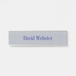 Silver Sands Gray Hanging Namplate Door Sign Türschild