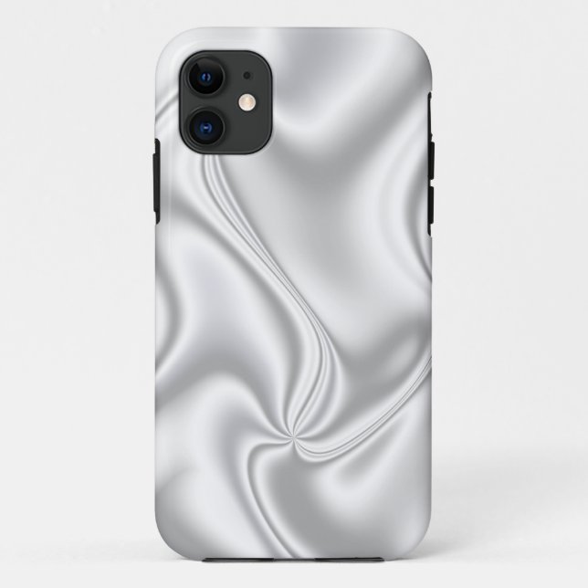 Silver Satin Case-Mate iPhone Hülle (Rückseite)