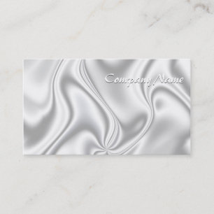 Silver Satin Visitenkarte