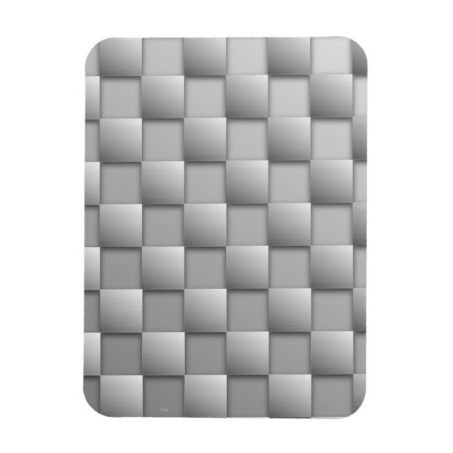 Silver Schachbretts Magnet (Vertikal)