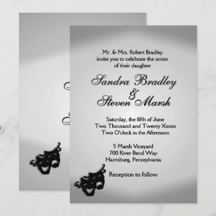 Silver Screen Theater Thema Hochzeit Einladung