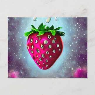 Silver Seed Strawberry Postkarte