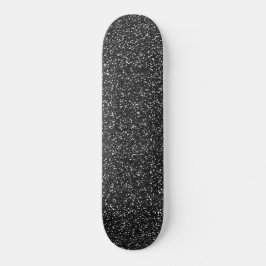Silver sense glitter pattern skateboard