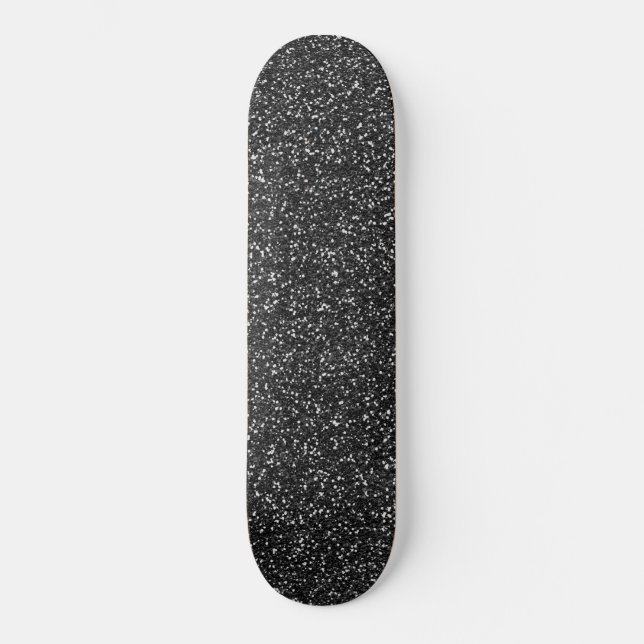 Silver sense glitter pattern skateboard (Vorderseite)