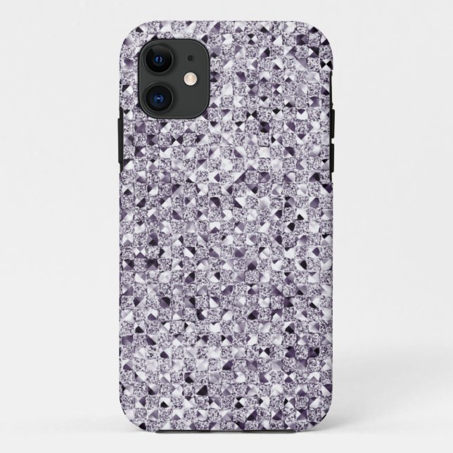 Silver Sequin Effect Phone Cases (Rückseite)