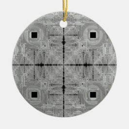 Silver Serenade Keramik Ornament