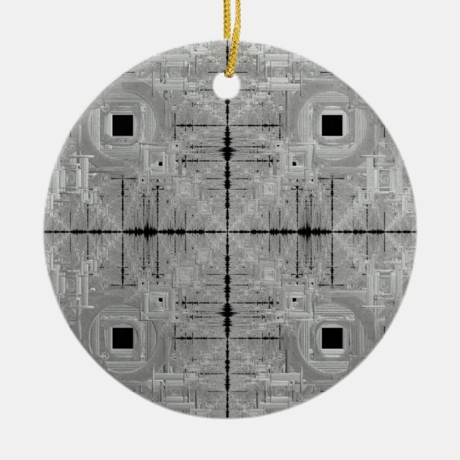 Silver Serenade Keramik Ornament (Vorne)