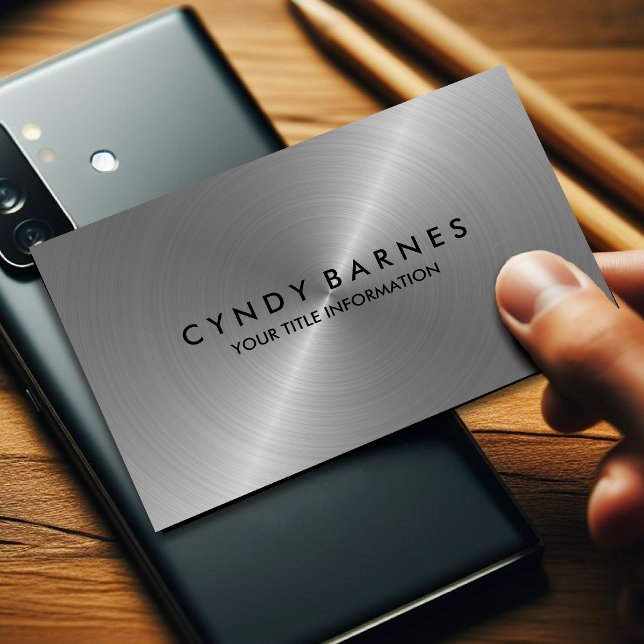 Silver Sheen Business Card Visitenkarte (Von Creator hochgeladen)