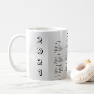 Silver Shimmer Coffee Calendar von Janz 2021 Kaffeetasse