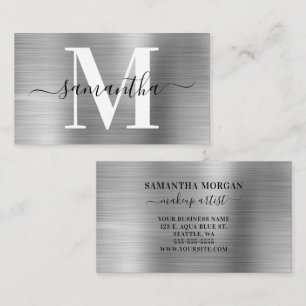 Silver-Shimmer für die Signatur Monogramm Visitenkarte