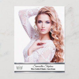 Silver Shine Custom Page Promo Card Postkarte