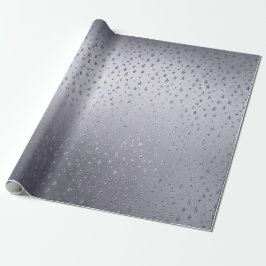 Silver Shiny Small Stars Confetti Vip Geschenkpapier