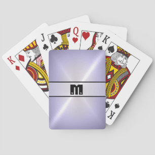 Silver Shiny Stainless Steel Metal 2 Spielkarten