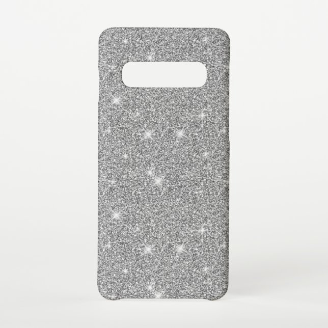 Silver Shiny Stars Liebhaber der Brillanten Sparkl Samsung Galaxy Hülle (Rückseite)