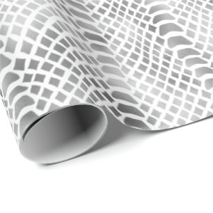 Silver Snake Print Geschenkpapier