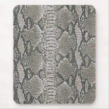 Silver Snake Skin Mouse Pad