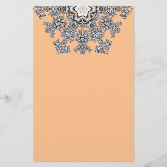 Silver Snowflake Briefpapier (Vorderseite)