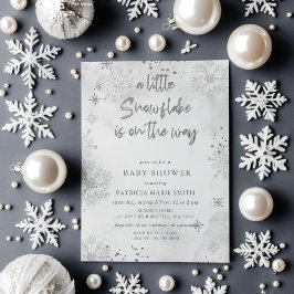 Silver Snowflake ist auf dem Weg zur Winter Baby D Einladung