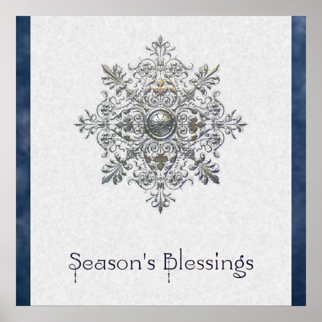 Silver Snowflake Poster (Vorne)