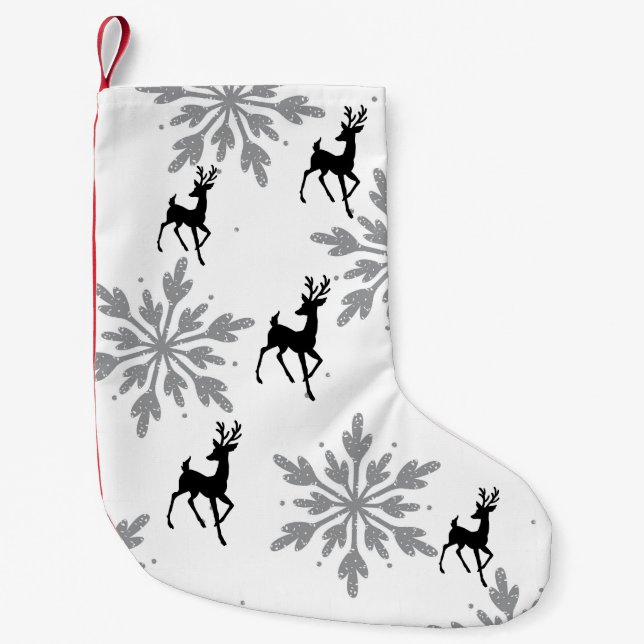 Silver Snowflake / Reinirscher Weihnachten Strumpf Kleiner Weihnachtsstrumpf (Vorderseite)
