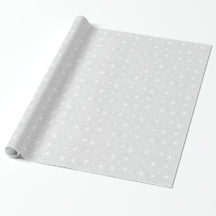 Silver Snowflake Weihnachtszeitschrift Geschenkpapier
