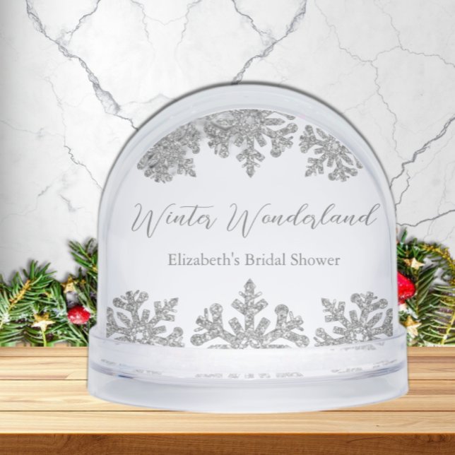 Silver Snowflake Winter Brautparty Schneekugeln (Von Creator hochgeladen)