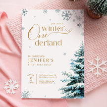 Silver Snowflake Winter Onderland 1st Birthday