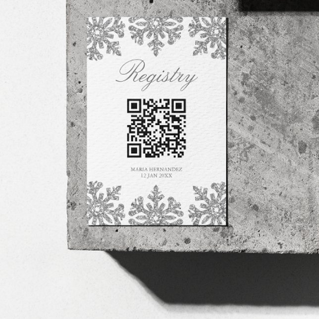 Silver Snowflake Winterquartier Begleitkarte (Von Creator hochgeladen)