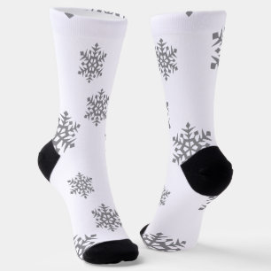 Silver Snowflakes Socken
