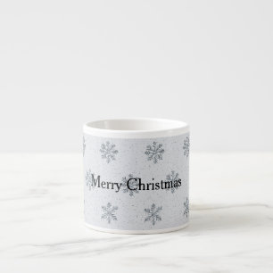 Silver Snowflakes Weihnachten Espressotasse