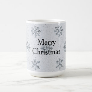 Silver Snowflakes Weihnachten Kaffeetasse