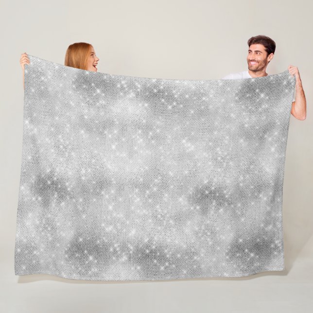 Silver Sparkle Fleecedecke (Beispiel)