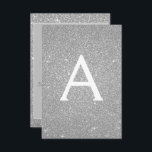 Silver Sparkle Glitzer 40. Geburtstag Party Einladung<br><div class="desc">Luxus Silver Sparkle Glitzer Girly Birthday Party Monogram Name und Initial 40. Geburtstag Party Einladung. Diese 40-jährige Einladung ist perfekt für das Silver Sparkle Glitzer Girly Party,  das in Silver feiern möchte.</div>