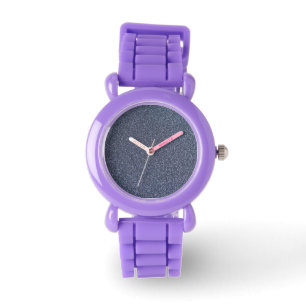 Silver Sparkle Glitzer Armbanduhr