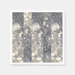 Silver Sparkle Glitzer Glamour Glam Moderne Modern Serviette