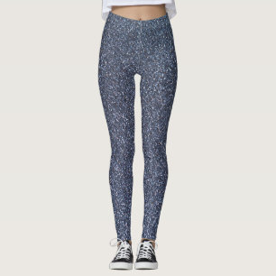Silver Sparkle Glitzer Leggings